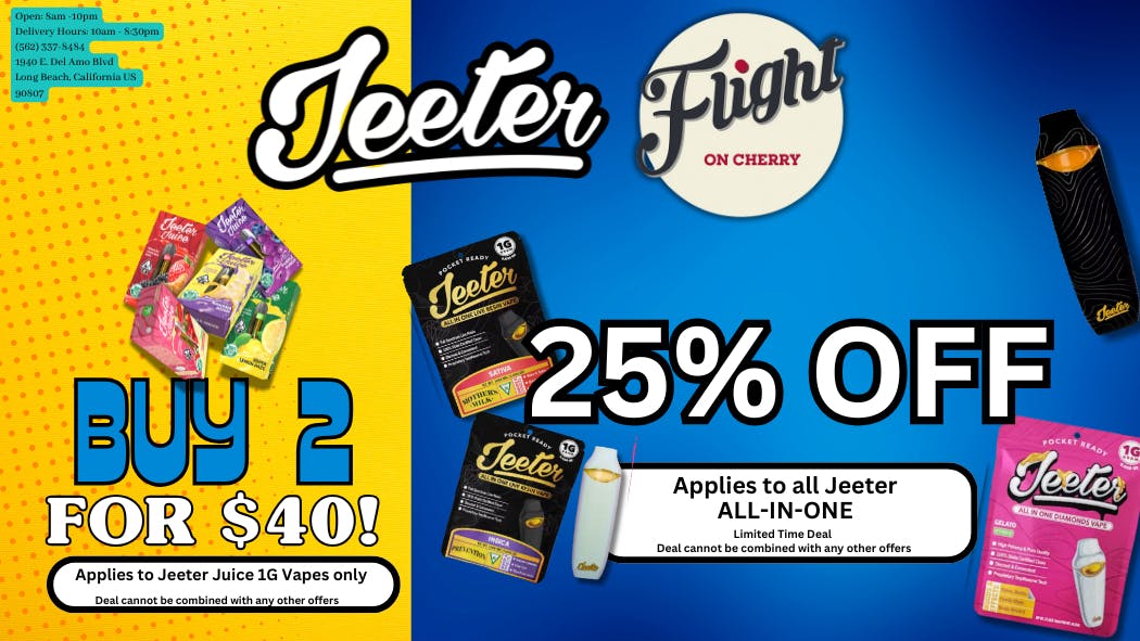 Flight On Cherry Buy 2 for $$ - JEETER VAPES