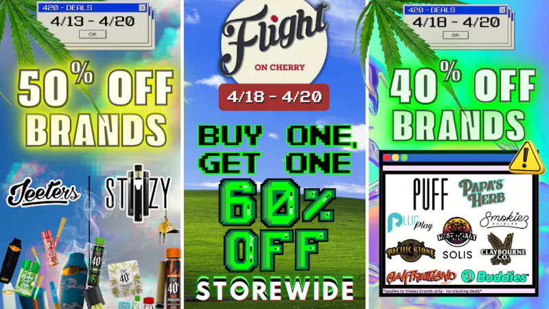 Flight On Cherry 50% OFFBRANDS + 40% OFF BRANDS - 420 DEALS!