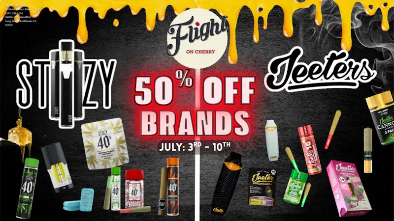 Flight On Cherry 50% OFF Stiiizy & Jeeter