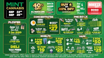 Mint Cannabis - New Buffalo Mint Featured Deals Weekend