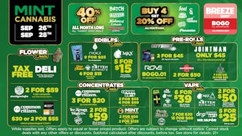 Mint Cannabis - New Buffalo Mint Featured Deals Weekend