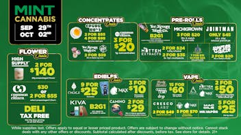 Mint Cannabis - Kalamazoo Mint Featured Deals Weekend