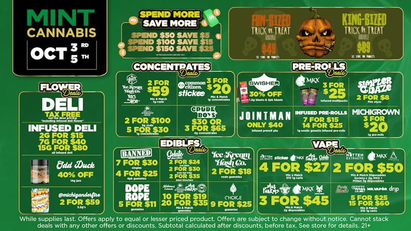 Mint Cannabis - New Buffalo Mint Featured Weekly Deals