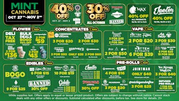 Mint Cannabis - Kalamazoo Mint Featured Weekly Deals