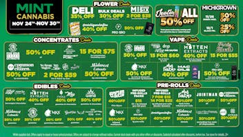 Mint Cannabis - Monroe Mint's HOTTEST Weekly Deals