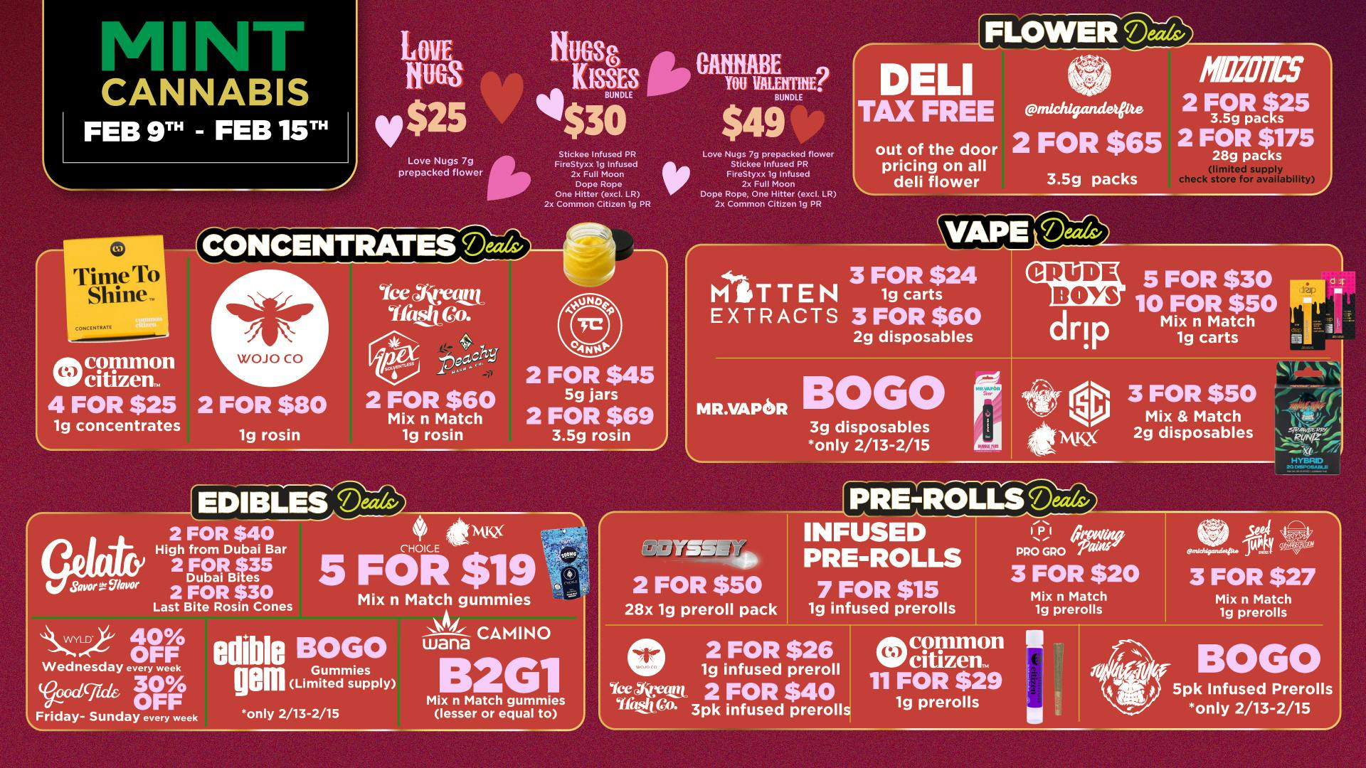 Mint Cannabis - New Buffalo Mint's HOTTEST Weekly Deals