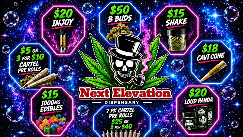 NEXT ELEVATION 2 STONEY DEALS 10% OFF PRE-PACK A-BUDS!!B-BUDS $50!!