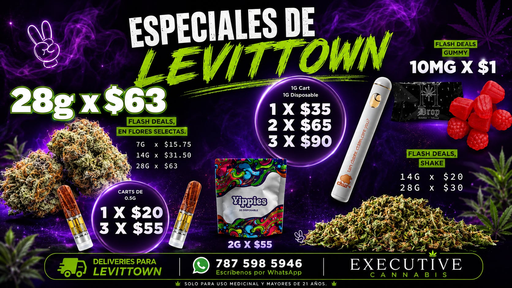 Executive Cannabis GRANDES DESCUENTOS @ LEVITTOWN