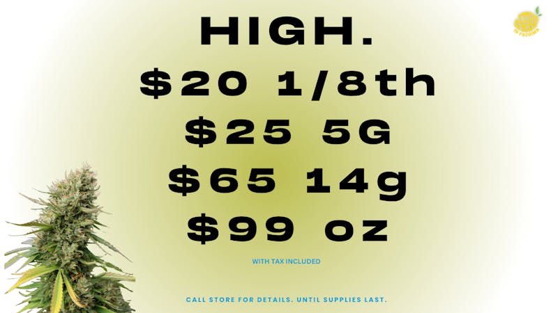 Lemonnade Pacoima $99 OZ WITH TAX INCLUDED