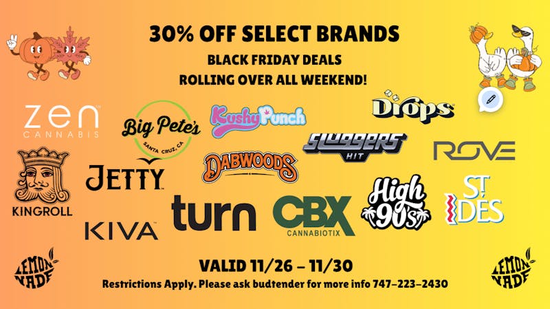 Lemonnade Pacoima BLACK FRIDAY DEALS ROLL OVER ALL WEEKEND!