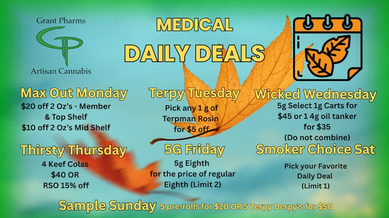 Grant Pharms MMC Daily Deals at Both Grant Pharms!