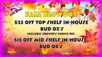 ZAZA'S $25 OFF Top Shelf Oz - $15 OFF Mid Shelf Oz 🍁