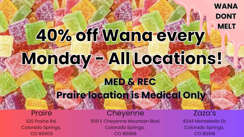 Grant Pharms MMC Wana 40% off ALL LOCATIONS Every Monday