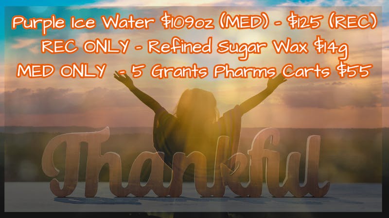 Grant Pharms MMC Purple Ice Water #14 oz $109 MED - $125 REC