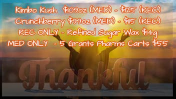 Grant Pharms II Kimbo Kush $109 MED $125 REC