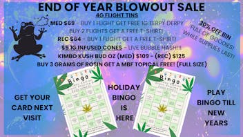Grant Pharms II HOLIDAY BINGO AND END OF YEAR BLOWOUT NOW!