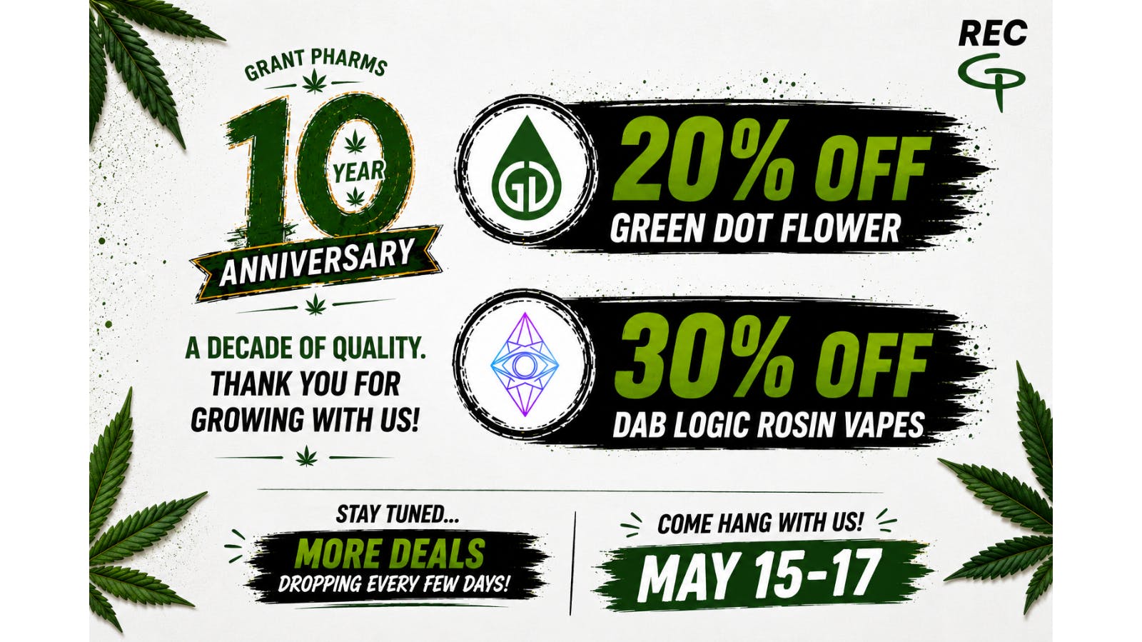 Grant Pharms II REC - 10 Year Anniversary Deals!