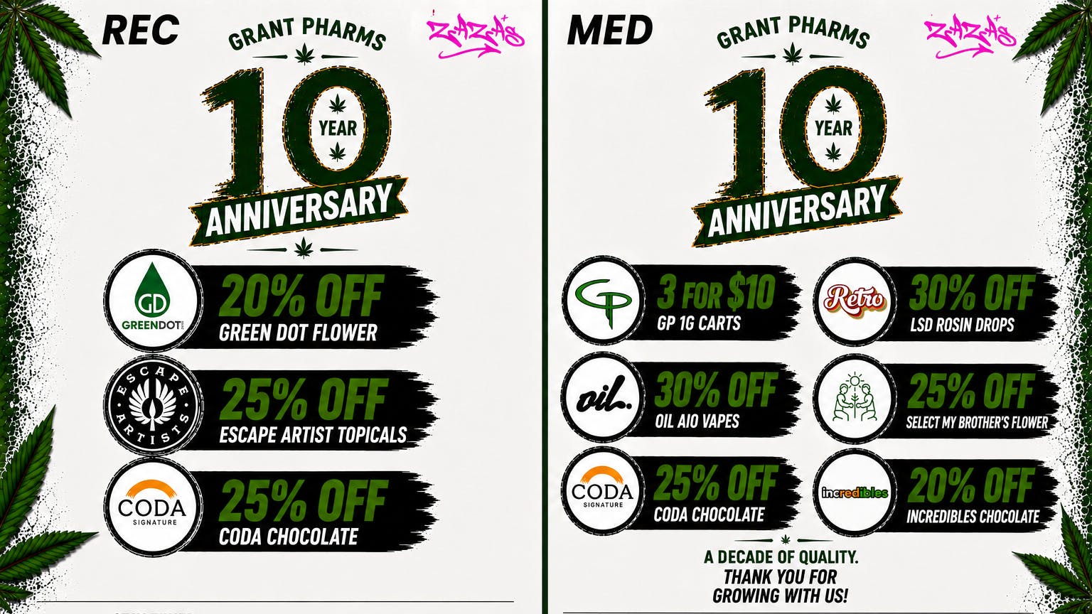 ZAZA'S REC & MED Anniversary Deals!