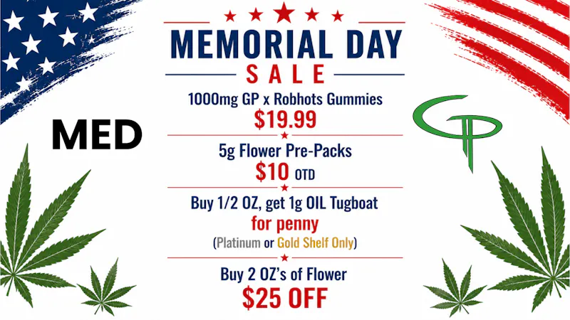 Grant Pharms MMC - Out the Door Pricing MED - 5G Pre-Packs for $10 OTD & More!