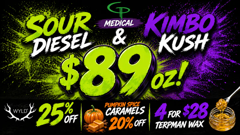 Grant Pharms II MED - Sour Diesel & Kimbo Kush $89 OZ!