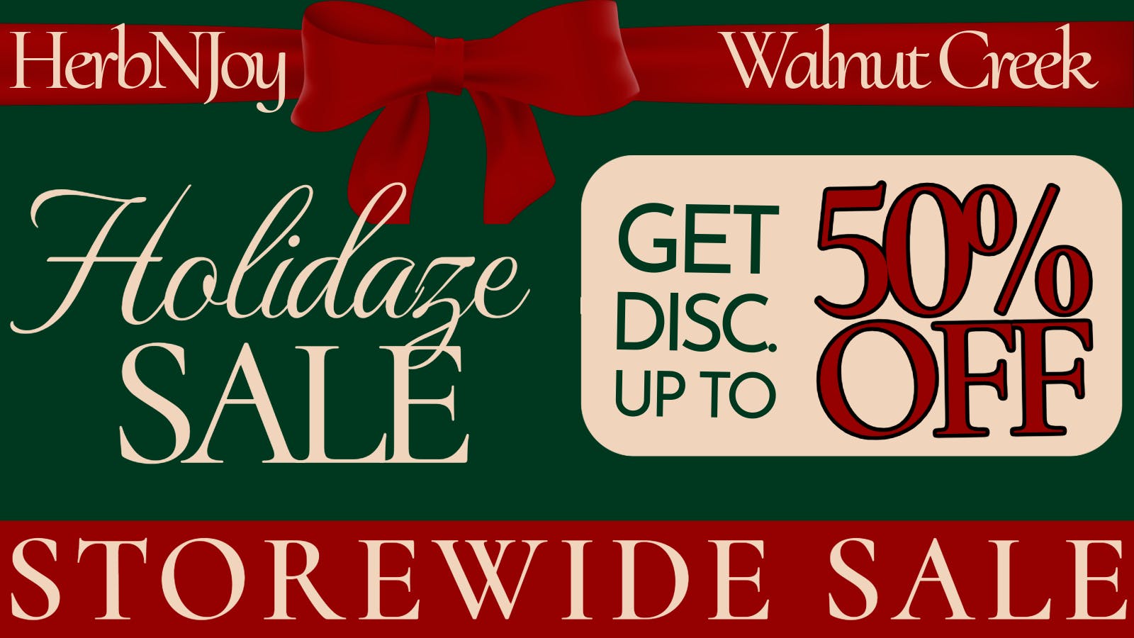 HerbNJoy 25-50% OFF Storewide Sale! / 30% OFF 1st Order