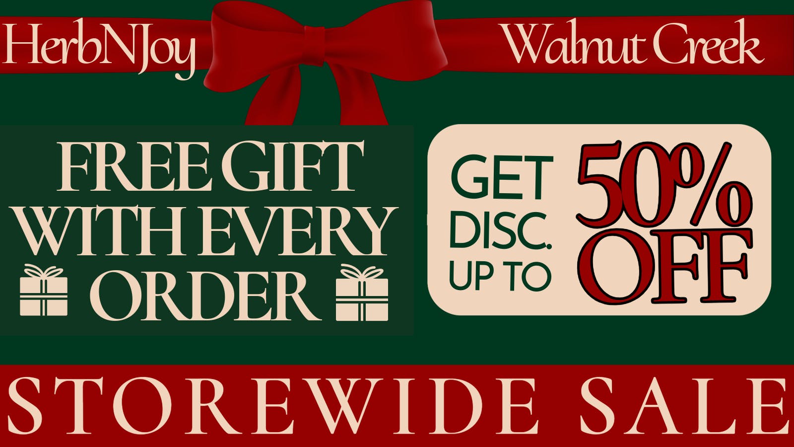 HerbNJoy 25-50% OFF Storewide Sale! / 30% OFF 1st Order