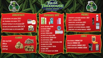 Tulsa Treehouse - Broken Arrow Moon dust 1g infused 3/$25