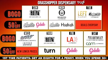 Grasshopper [Chula Vista] NEW LOWER PRICES + DEALS EVERYDAY!