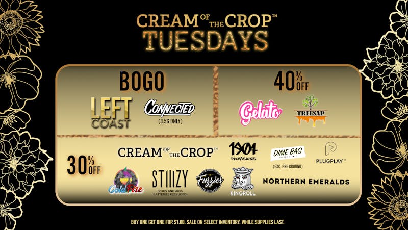 Grasshopper [Chula Vista] Cream of the Crop Tuesday!