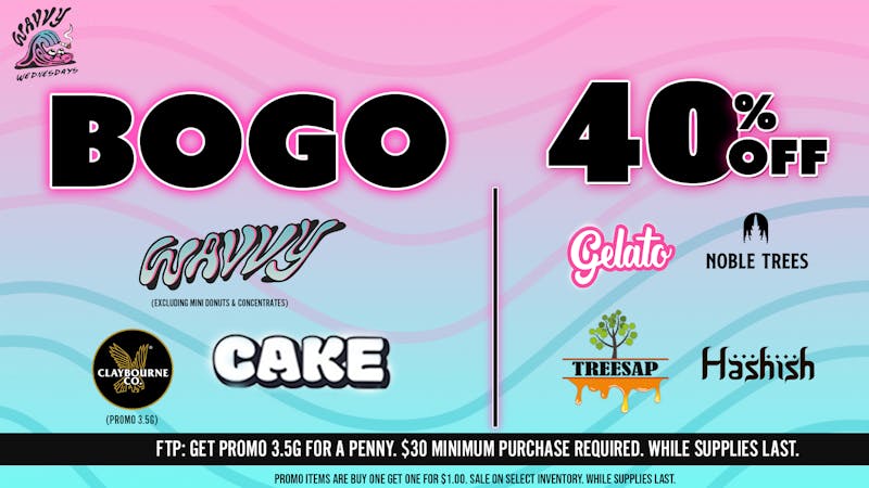 Grasshopper [Chula Vista] BOGO + 40% OFF — Every Wavvy Wednesday!