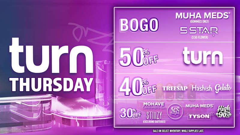 Grasshopper [Chula Vista] 50% OFF Every TURN Thursday!