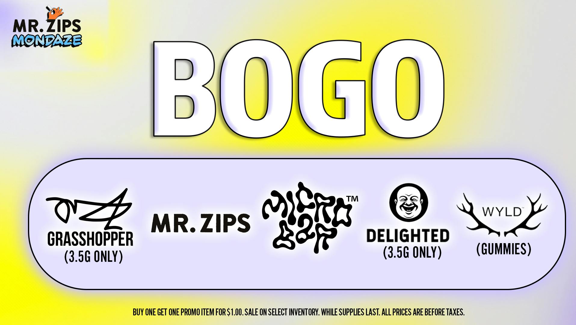 Grasshopper [Chula Vista] BOGO on all Grasshopper Eighths!