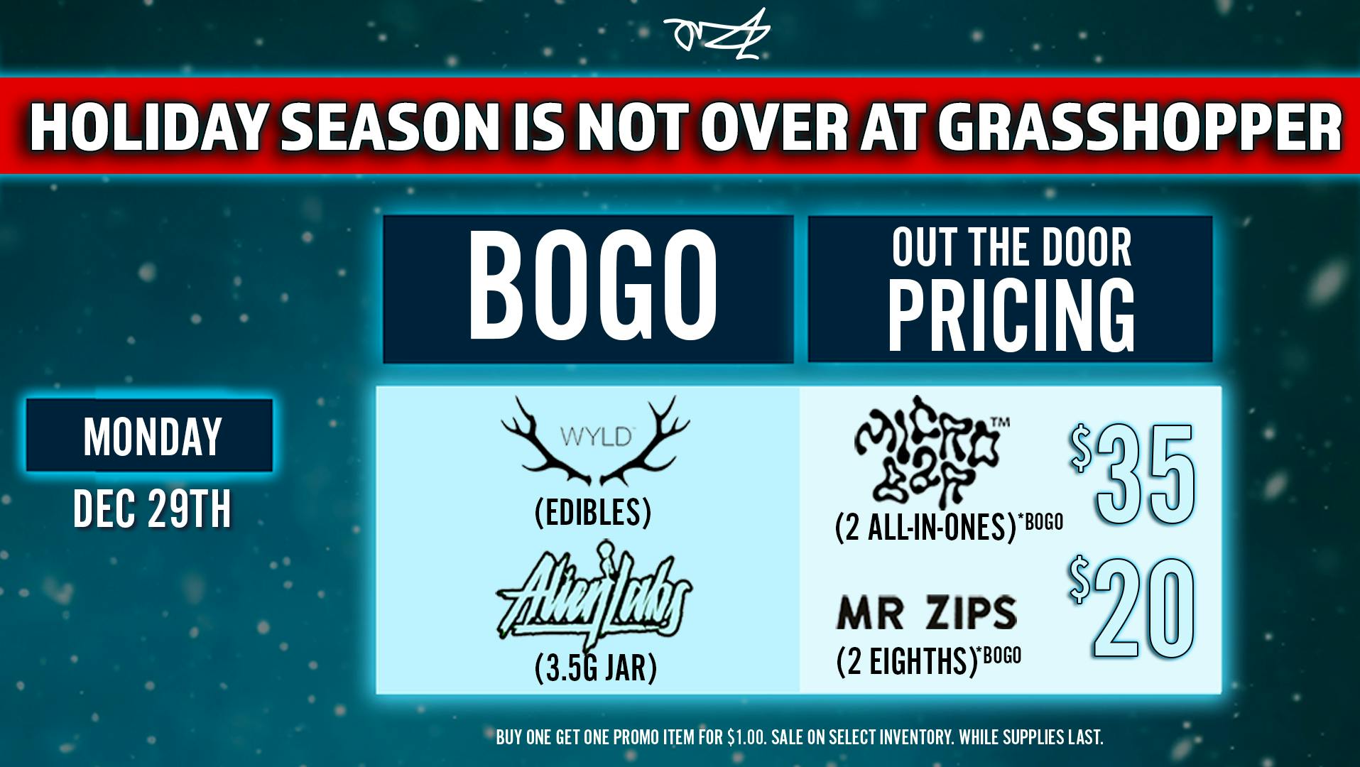 Grasshopper [Chula Vista] BOGO Top Flower, Edibles & Microbar vapes 🔥