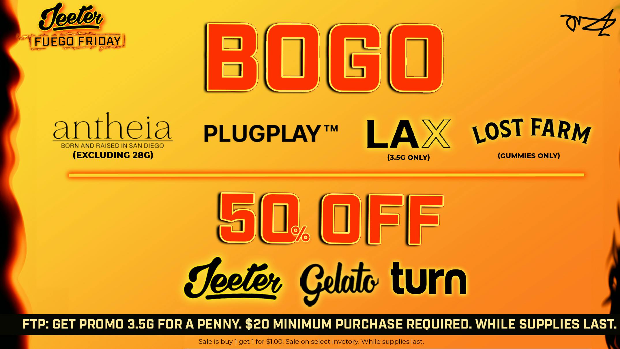 Grasshopper [Chula Vista] Fuego Friday = 50% OFF! 🔥