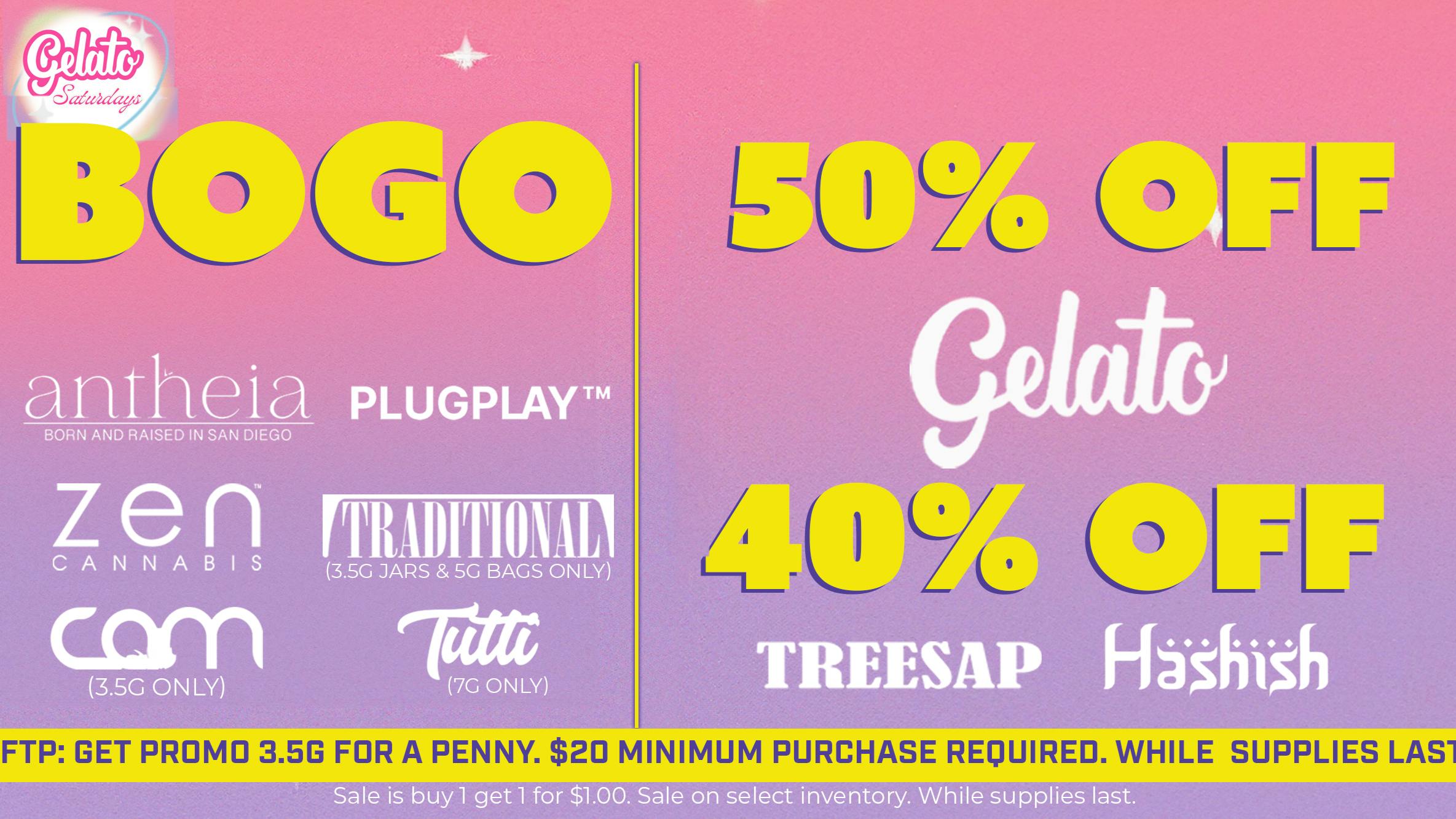 Grasshopper [Chula Vista] 50% OFF + More every Gelato Saturday!