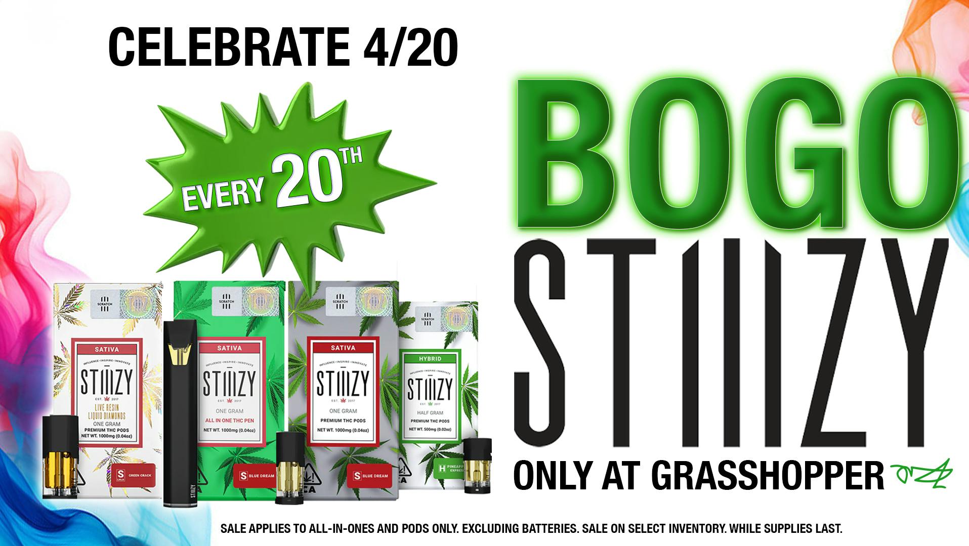 Grasshopper [Chula Vista] BOGO STIIIZY — Pods & All-in-ones.