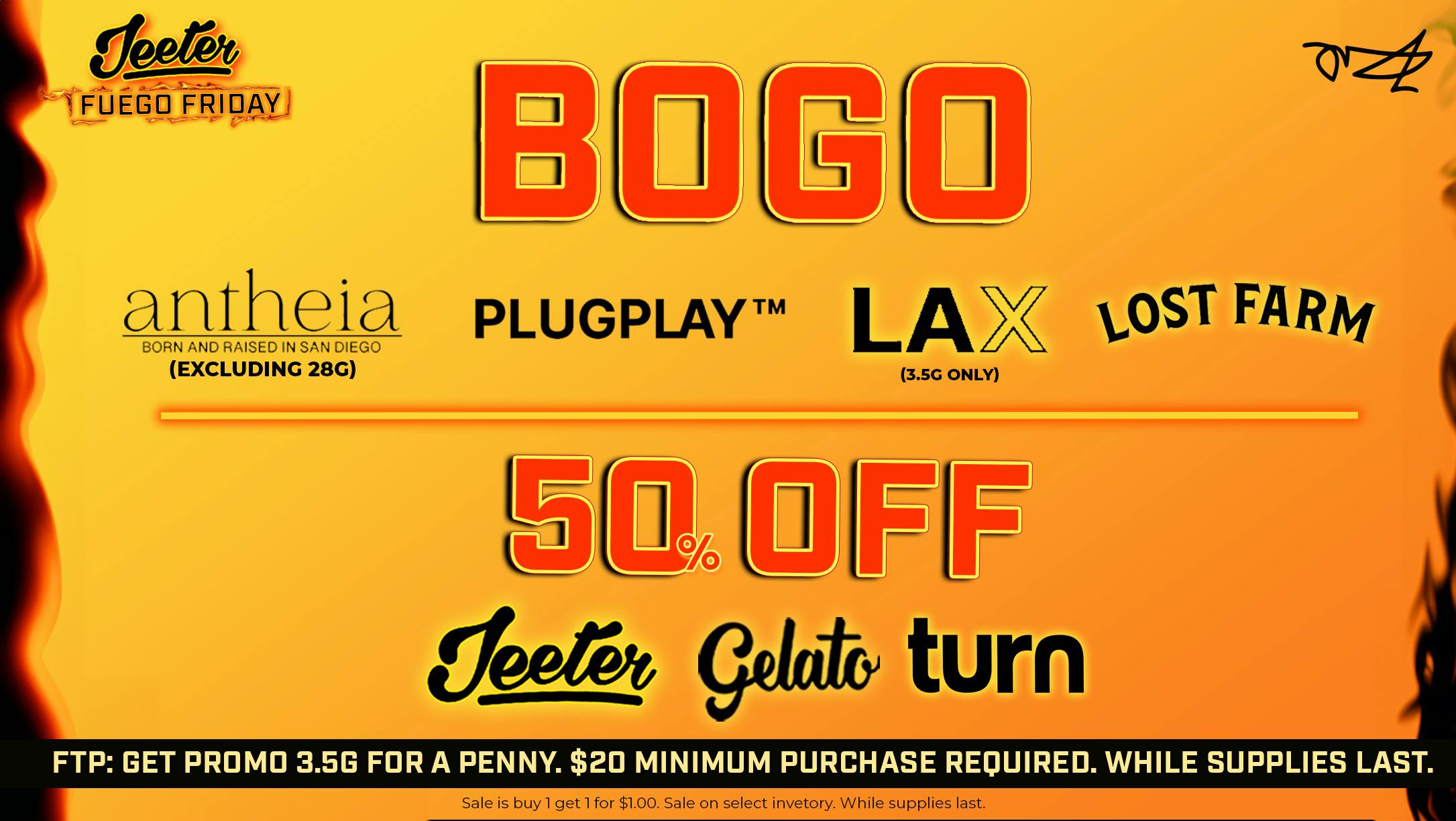 Grasshopper [Chula Vista] Fuego Friday = 50% OFF! 🔥