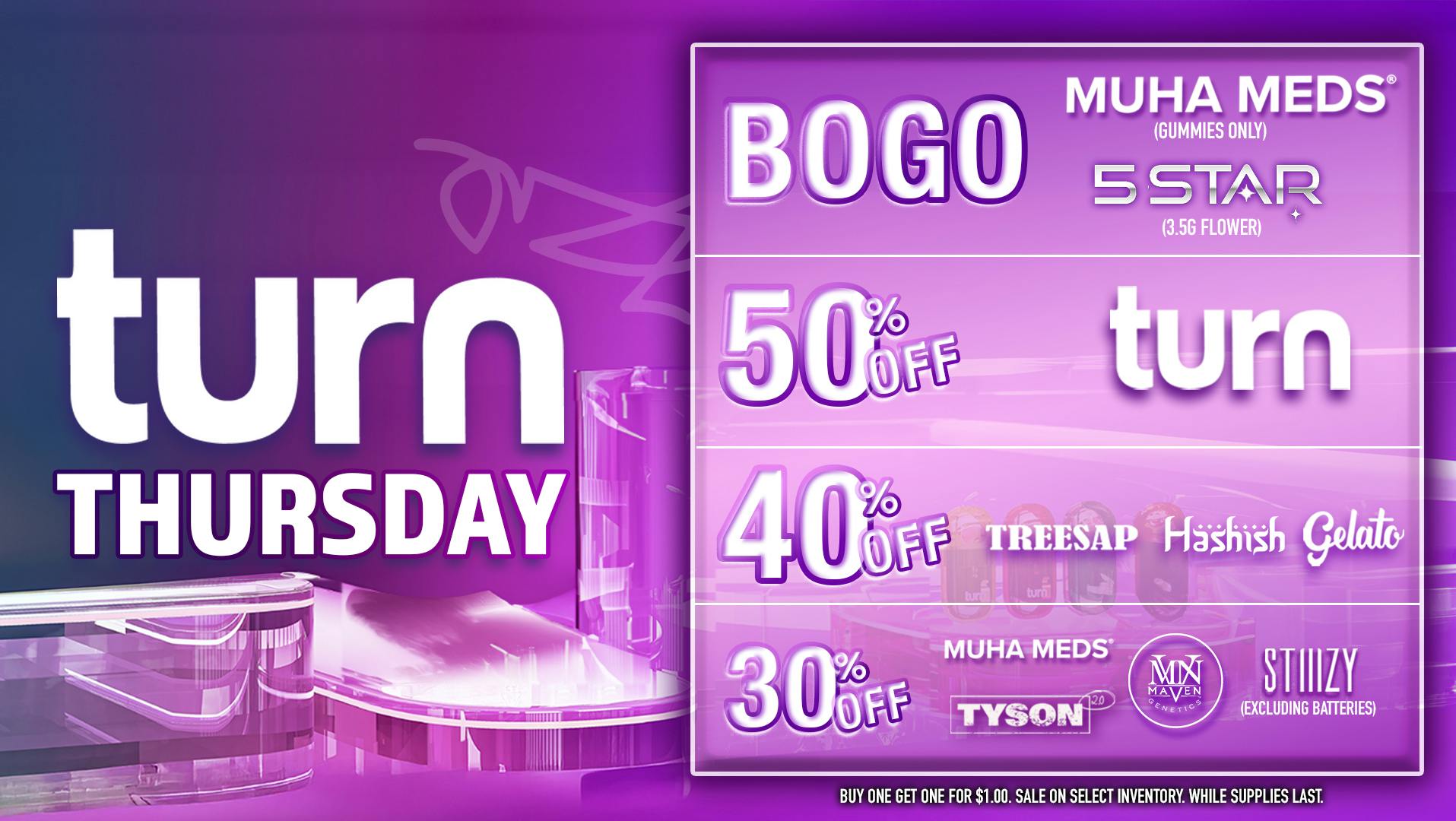 Grasshopper [Chula Vista] 50% OFF Every TURN Thursday!