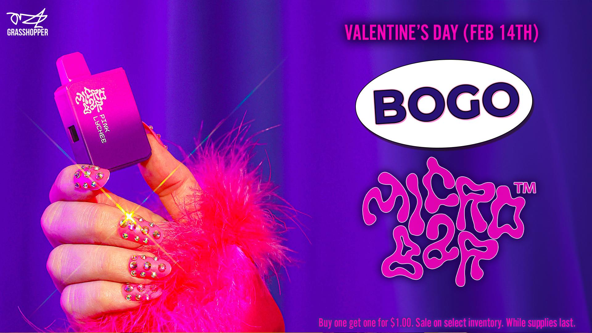 Grasshopper [Chula Vista] Micro Bar BOGO 💚 V-Day Only