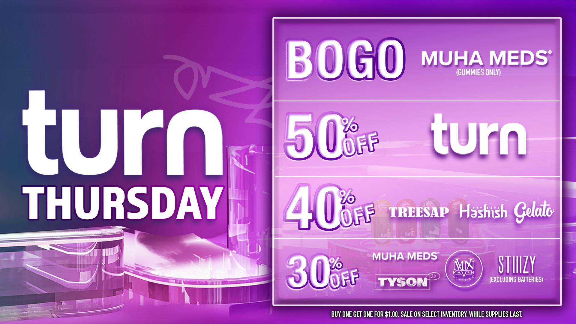 Grasshopper [Chula Vista] 50% OFF Every TURN Thursday!