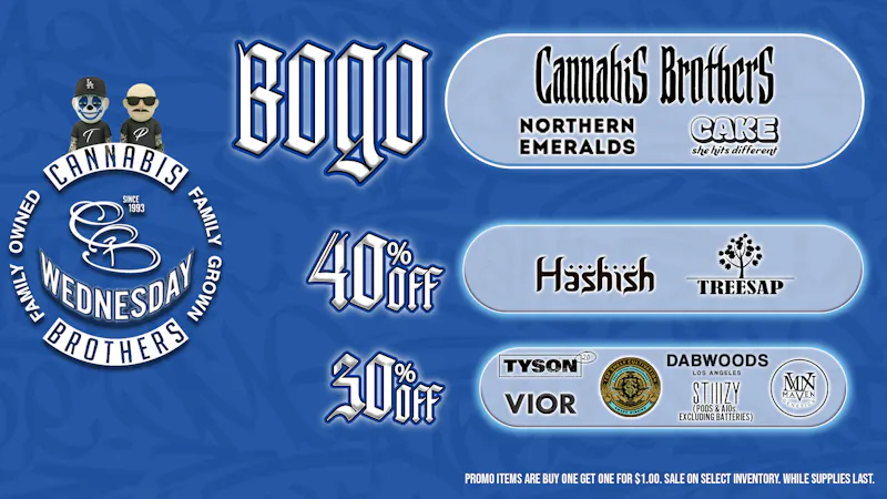 Grasshopper [Chula Vista] Cannabis Brothers Wednesdays!