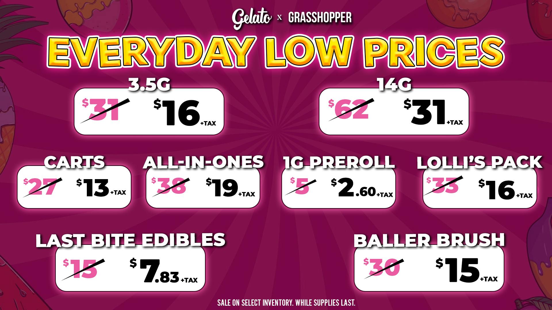 Grasshopper [Chula Vista] Lowest Gelato Prices in town only at Grasshopper!