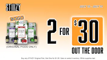 Grasshopper [Chula Vista] GET 2 STIIIZY PODS FOR ONLY $30 OUT THE DOOR!