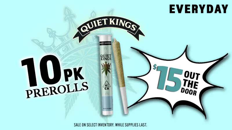 Grasshopper [Chula Vista] 10 Quiet Kings Prerolls ONLY $15 OUT THE DOOR!