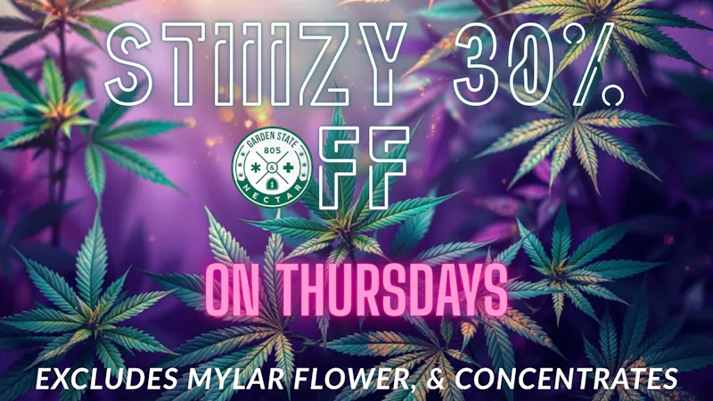 Garden State Nectar STIIIZY 30% Off on Thursdays