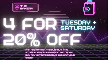 The Bakery - Atwater Buy 4 get 20% off