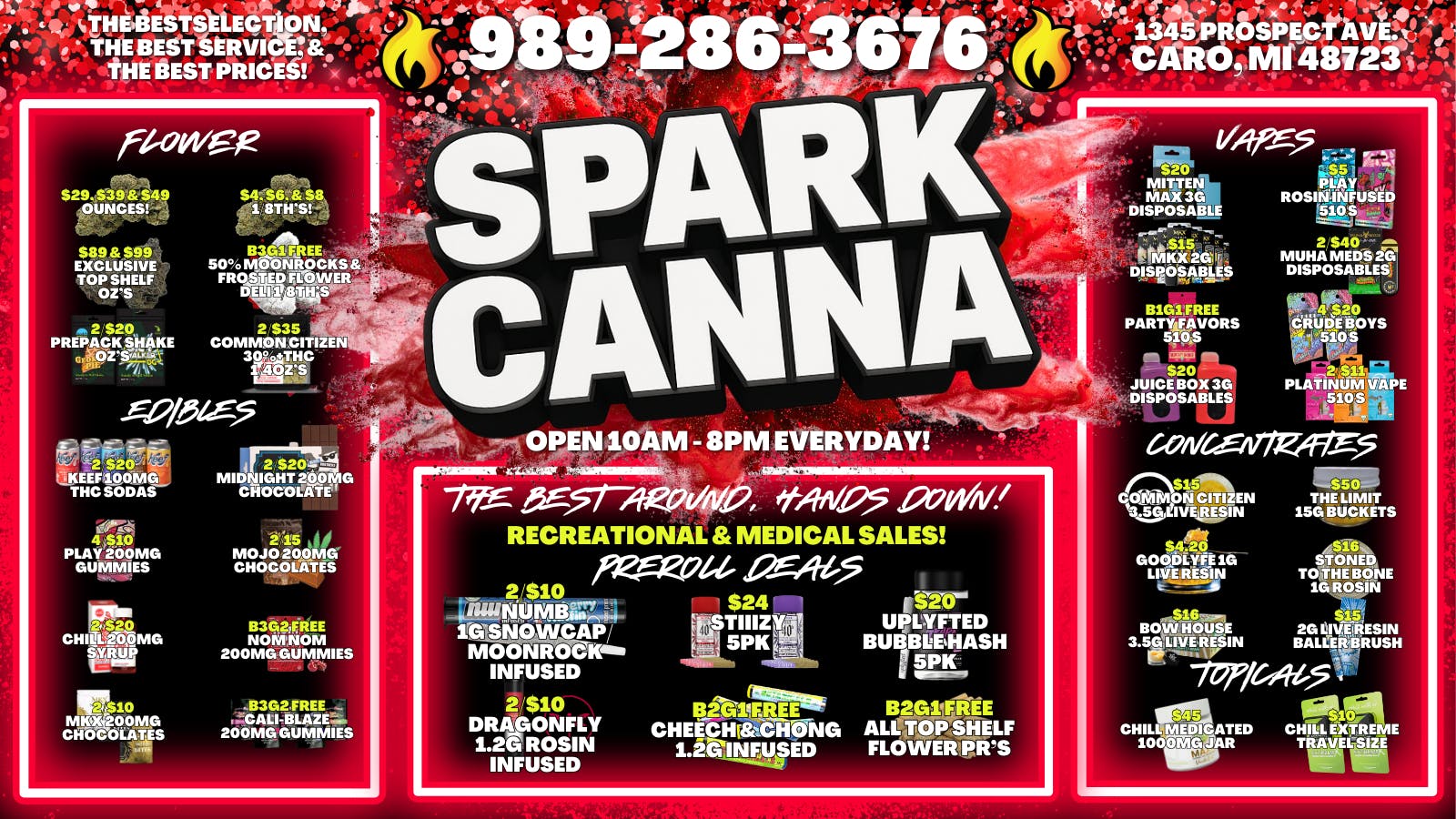 Spark Cannabis Co. 💨😁THE BEST AROUND, HANDS DOWN!💨😁