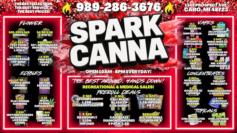 Spark Cannabis Co. 💨😁THE BEST AROUND, HANDS DOWN!💨😁