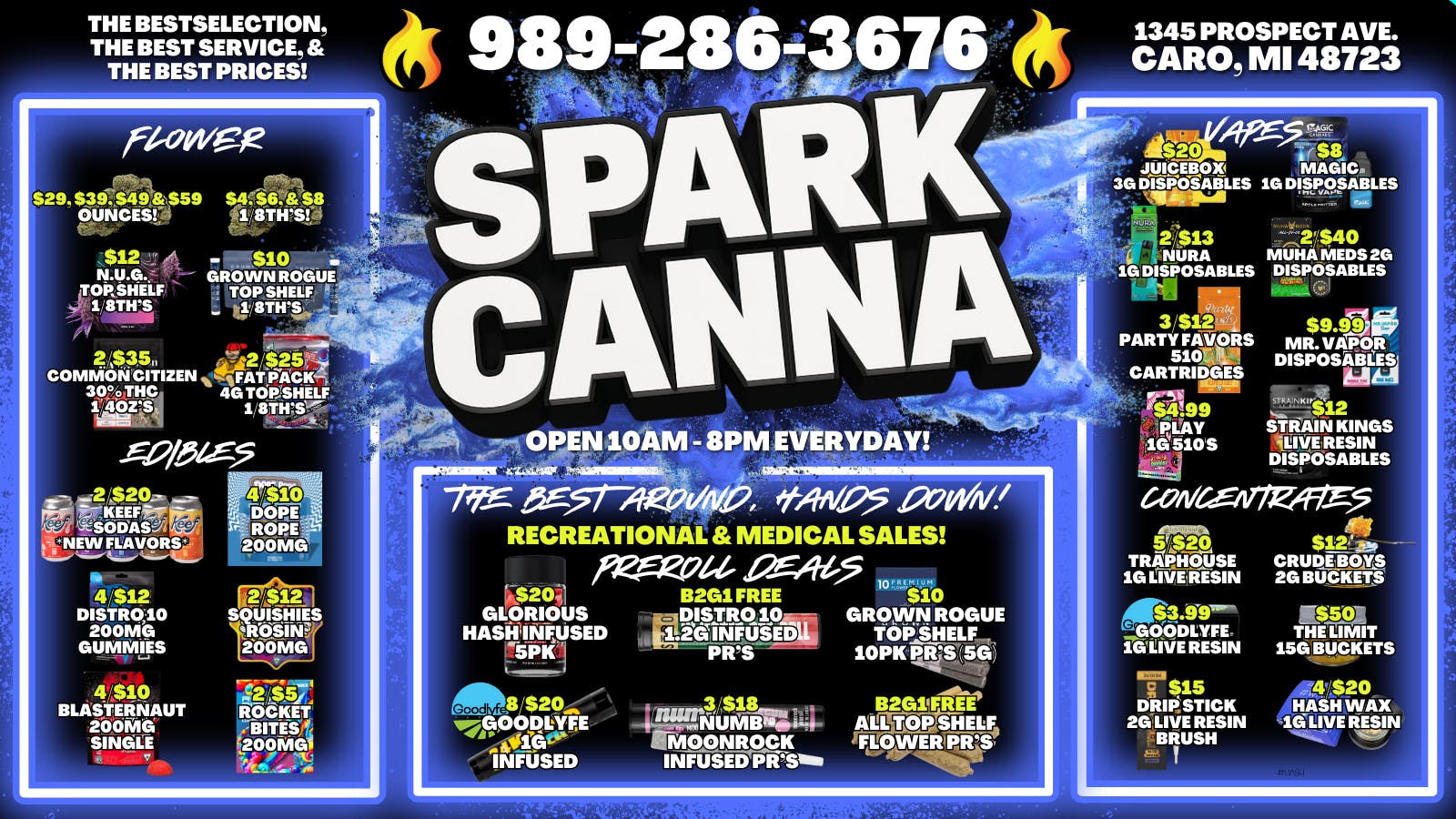 Spark Cannabis Co. 💨😁THE BEST AROUND, HANDS DOWN!💨😁
