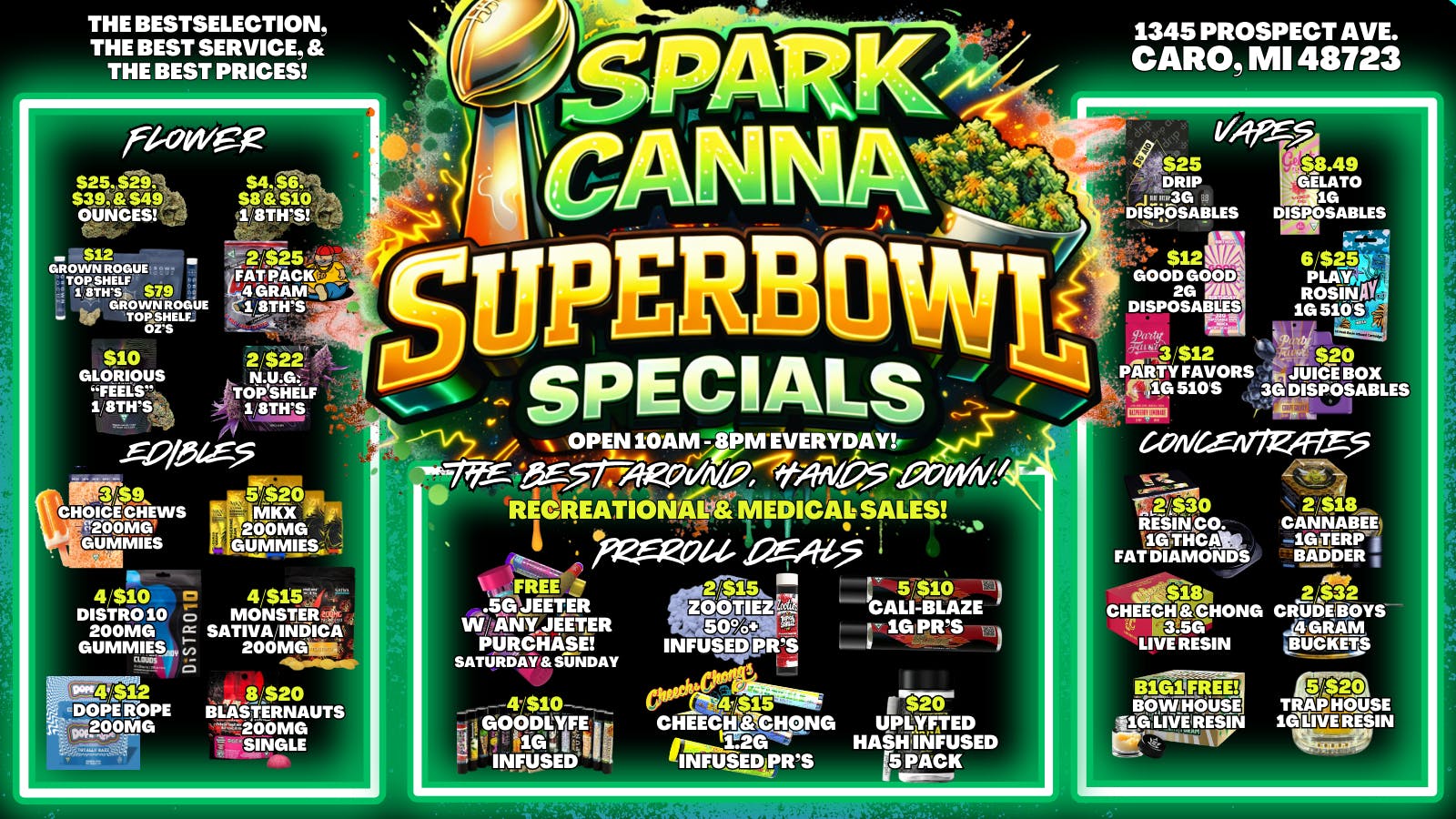 Spark Cannabis Co. 💨😁THE BEST AROUND, HANDS DOWN!💨😁